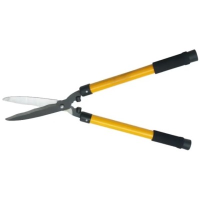 Foarfeca pentru gradinarit, cu maner telescopic, cu taiere precisa, protectie antialunecare, din metal si plastic, galben foto