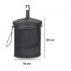 Sac Depozitare Auto Gunoi Obiecte Pliabil Oxford 16x19cm Rosu/Negru - Organizator Universal Portabil