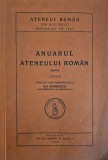 Gh. Adamescu, Anuarul Ateneului Rom&acirc;n pentru 1938