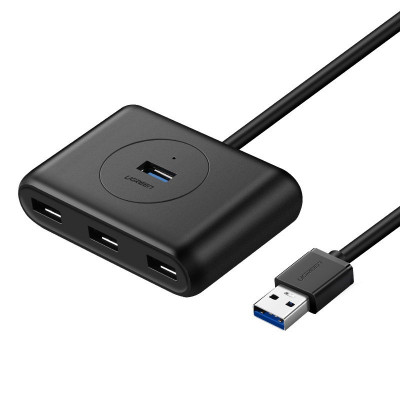 Splitter HUB Ugreen 4x USB 3.2 Gen 1 (cablu De 0,5 M) Negru (20290) 20290-UGREEN foto