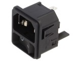 Conector Alimentare AC SCHURTER DC11 C14 15A 250VAC Soclu Tată