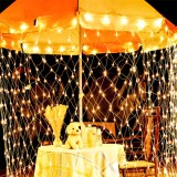 Instalatie tip plasa 1,5 m x1 m, 100 leduri, 8 jocuri de lumini,