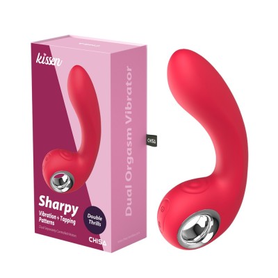 Vibrator Punctul G Kissen Sharpy, Rosu foto