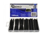 Set de tuburi termocontractabile, 100 bucati, GEKO G02822
