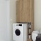 Dulap MS 2U Polite, 85x35X199 cm, Stejar K003