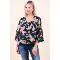 Bluza Jacqueline De Yong Gilly 7/8 Black Flower foto