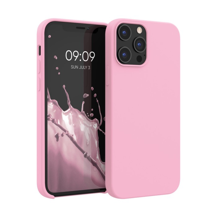 Husa Kwmobile pentru Apple iPhone 12 Pro Max, Silicon, Roz, 52644.110