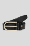 Karl Lagerfeld curea de piele culoarea negru, A3W33041