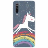 Husa silicon pentru Xiaomi Mi 9, Unicorn Rainbow