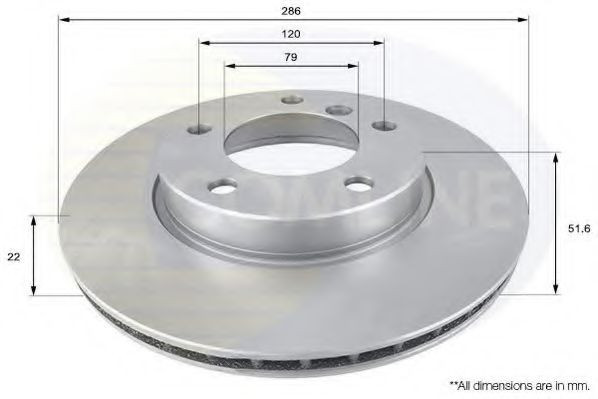 Disc frana BMW Seria 3 Compact (E36) (1994 - 2000) COMLINE ADC1702V