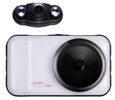 Camera auto DVR iUni Dash 66H, Dual Cam, Full HD, WDR, 170 grade, by Anytek foto