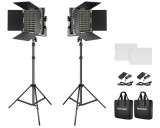 Cumpara ieftin RESIGILAT - Kit 2 Panouri Neewer Bi Color 660 LED, trepiezi reglabili 200 cm, gentute transport incluse