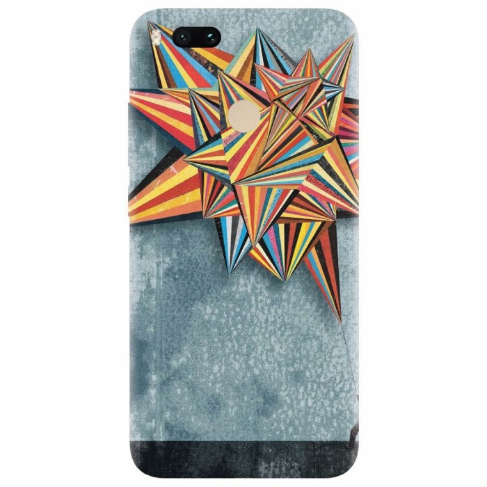 Husa silicon pentru Xiaomi Mi A1, Abstract Colorful Balloon Triangles