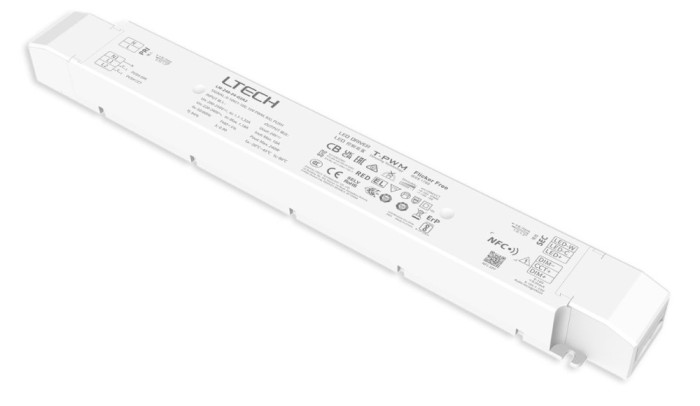 Sursa de alimentare LED LTECH LM-240-24-G2A2, 240W, 24V DC, push CCT, dimabila 0-10V, NFC, 5-in-1 dimming, carcasa PC, IP20