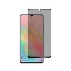 Folie de sticla privancy 5D pentru Huawei Mate 20, Privacy Glass GloMax, folie securizata duritate 9H anti amprente