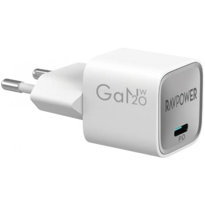 Incarcator Retea RavPower RP-PC1056, 30W, 3A, 1 x USB-C, Alb foto