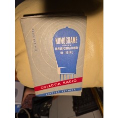 Nomograme pentru transformatoare de iesire - G. A. Snitrev