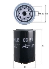 MAHLE OC 51 Filtru ulei