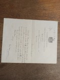 Cumpara ieftin DOCUMENT SEMNAT OLOGRAF DE DIMITRIE STURDZA, 1887