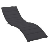 Cumpara ieftin Perna de sezlong, negru, 200x50x3 cm, textil oxford