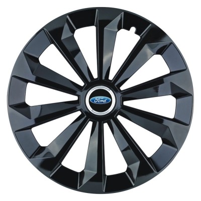 Set 4 Capace Roti 14 inchi (R14) Fame Negru, Compatibile Cu Ford foto