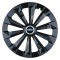 Set 4 Capace Roti 15 inchi (R15) Fame Negru, Compatibile Cu Ford