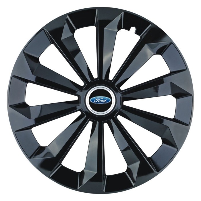 Set 4 Capace Roti 14 inchi (R14) Fame Negru, Compatibile Cu Ford