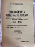 1936 Bibliografia poeziei noastre populare 1830-1935 - G. T. Niculescu-Varone