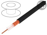 Cablu coaxial RG-H213U 10,3mm Cu PE negru