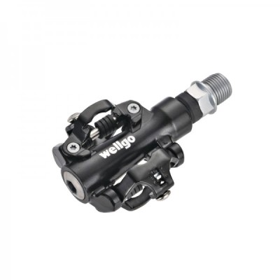 PEDALE WELLGO - M094B - Aluminiu - Ax: Cr-Mo - 80.6x65.3x33.8mm - Negru - 318g - Bucsa DU PowerTool TopQuality foto