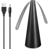 Ventilator Exterior, Repelent pentru Muste/Tantari, Cablu USB, Slot Baterii, 9 x 9 x 20 cm, Negru