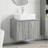 Cumpara ieftin Dulap pentru Chiuveta de Baie Sonoma gri 62,5 x 44,5 x 80 cm