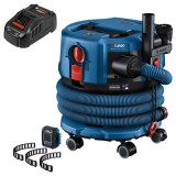 Bosch GAS 18V-12 MC + GAL 1880 CV - Aspirator fara acumulatori Li-Ion 18 V - Ah 140 mbar accesorii + Incarcator acumulatori