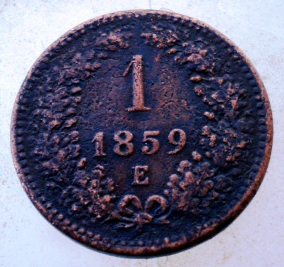 7.754 AUSTRIA 1 KREUZER 1859 E foto