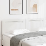 VidaXL Tăblie Design Simplu Alb Pur 180 cm Piele Ecologică