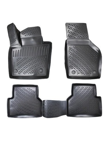 Set covorase auto din cauciuc tip tavita pentru Dacia Logan III Sedan 2020-