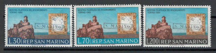 San Marino 1961 Mi 697/99 - 100 de ani de la unificarea Italiei