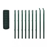 Cumpara ieftin Euro gard, verde, 10 x 1,0 m, otel