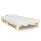 Cumpara ieftin Cadru de pat din paleti, 100 x 200 cm, lemn masiv de pin