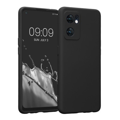 Husa Kwmobile pentru OPPO Find X5 Lite, Silicon, Negru, 57633.47 foto