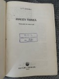 Analiza tehnica - A. P. Grosev - 1955