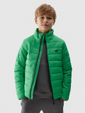 Geacă din puf cu umplutură reciclată pentru băieți - verde, 4F Sportswear