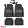 Covorase Auto TeamCar&reg; Tavita Compatibile BMW iX1 U11 Electric (2022&ndash;2025) Carbon, Cauciuc