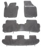 Set covorase auto din cauciuc SEAT ALHAMBRA (7N), 06.2010-, VW SHARAN (7N), 04.2010- cu 7 locuri, presuri tip tavita, negru; elastomer