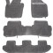 Set covorase auto din cauciuc SEAT ALHAMBRA (7N), 06.2010-, VW SHARAN (7N), 04.2010- cu 7 locuri, presuri tip tavita, negru; elastomer