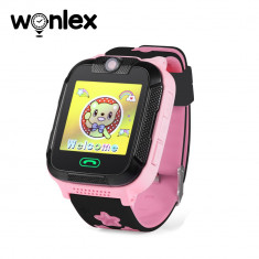 Ceas Smartwatch Pentru Copii Wonlex GW2000 cu Functie Telefon, Localizare GPS, Camera, 3G, Pedometru, SOS, Android - Roz foto