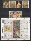 Paraguay 1982 - 500 de ani de la nașterea lui Rafael, Serie + Bloc (RARA), MNH