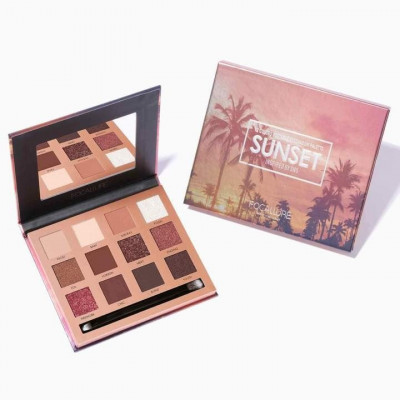 Trusa 12 farduri de ochi Focallure Sunset Eyeshadow Palette foto