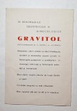 Cumpara ieftin Broşură publicitară &lsquo;Gravitol&rsquo; hemoragii obstetricale/ginecologice epocă Rom&acirc;nia
