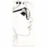 Husa silicon pentru Huawei P9 Plus, Girl Face